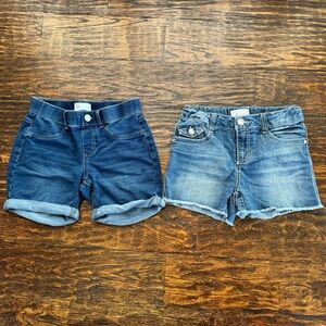 2 pairs of Girls jean shorts size 12 - good condition!